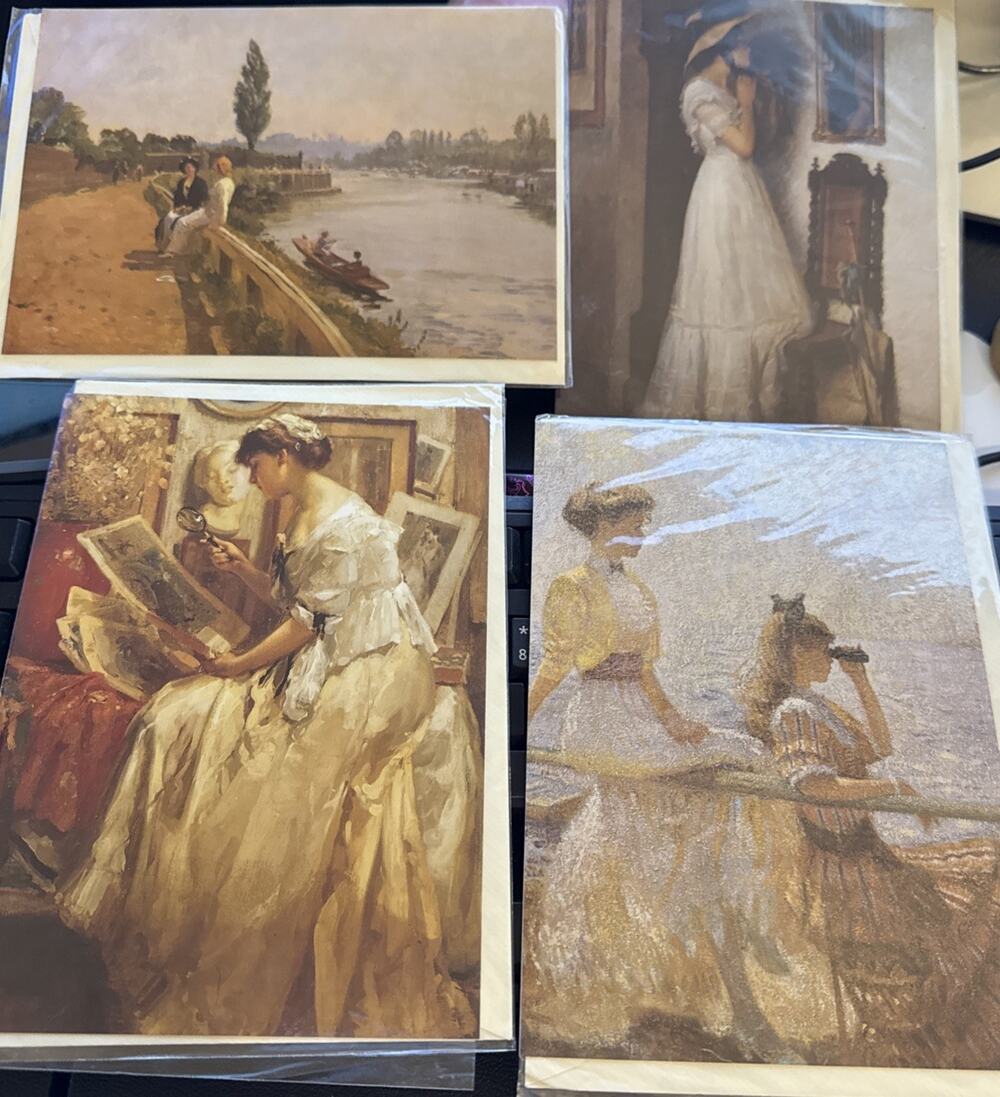 Lot of 4 Elgin Court Greeting Cards 1989-91, English Greeting Cards,